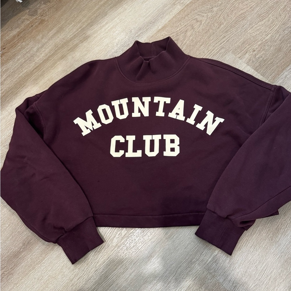 Converse Maroon Mock Neck Sweater